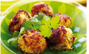 Χορτοκεφτέδες με γιαούρτι και δυόσμο