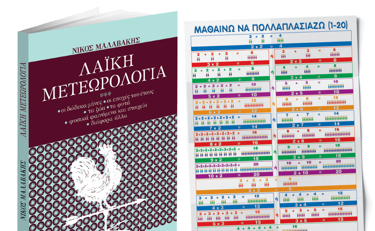 Το Σάββατο με ΤΑ ΝΕΑ, «Λαϊκή Μετεωρολογία» και εκπαιδευτική αφίσα «Μαθαίνω να πολλαπλασιάζω»