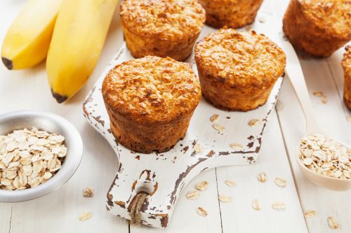 Λαχταριστά muffins με ώριμες μπανάνες