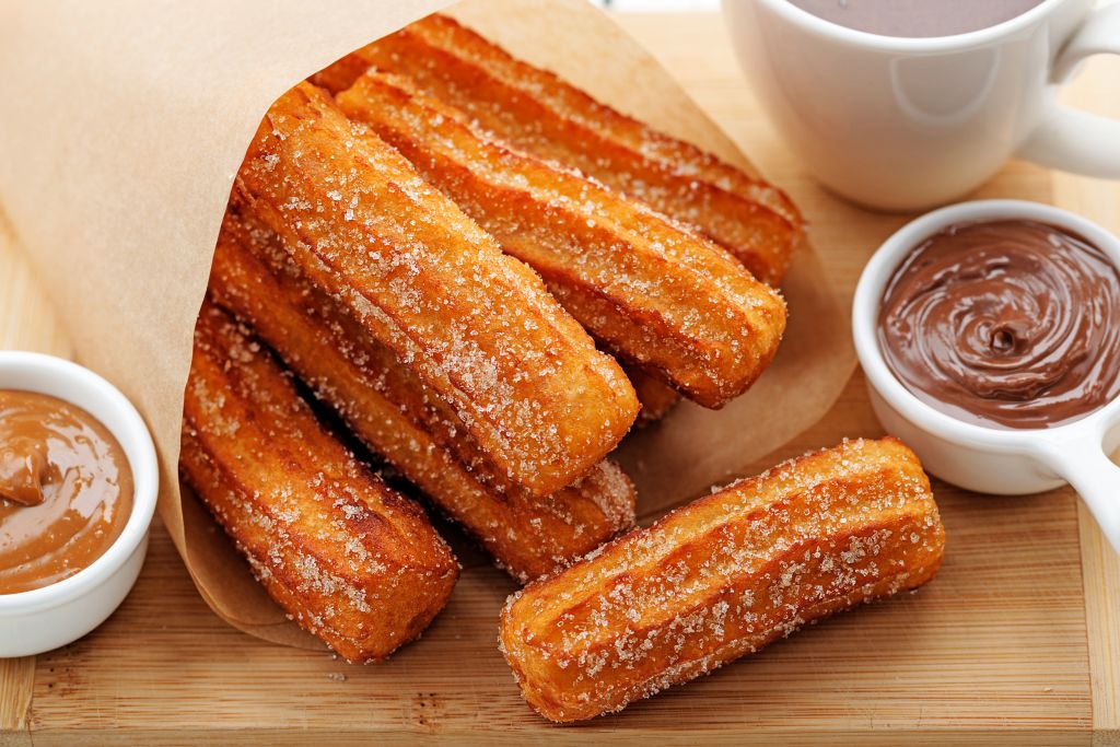 Ισπανικά churros με σοκολάτα