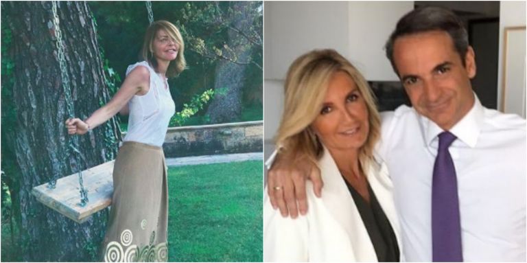 Τζένη Μπαλατσινού και Μαρέβα Μητσοτάκη ποζάρουν στη Σαντορίνη | vita.gr
