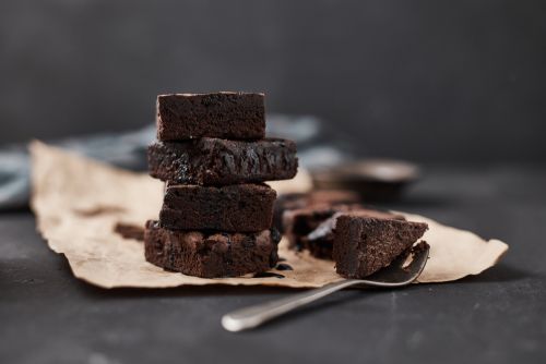 Brownies με μαύρη σοκολάτα