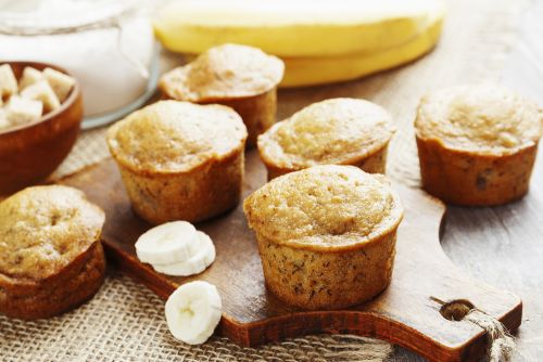 Muffins μπανάνας