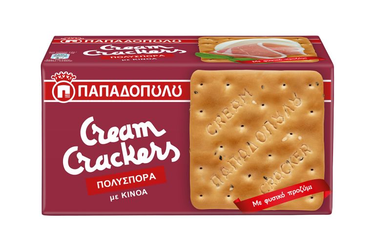 Νέα γεύση Cream Crackers Πολύσπορα από την Ε.Ι. Παπαδόπουλος Α.Ε. | vita.gr