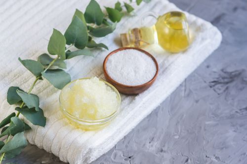 DIY scrub χεριών