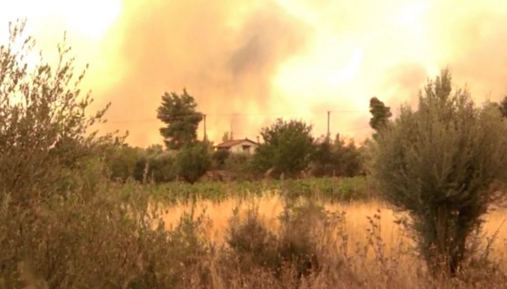 Καίγονται σπίτια στα Βίλια - Εκκενώνεται ο οικισμός