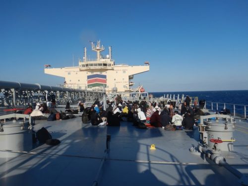 To δεξαμενόπλοιο «Αριστοφάνης» σε μεγάλη επιχείρηση διάσωσης