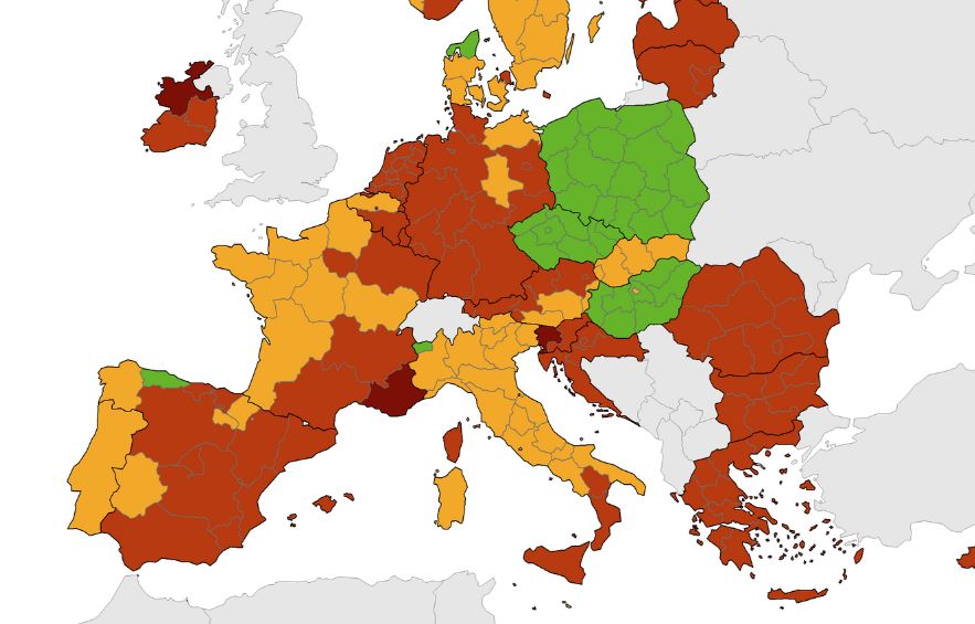 Πανδημία - Στο πορτοκαλί παραμένει ολόκληρη η Ελλάδα