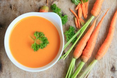 Θρεπτική σούπα καρότου με τζίντζερ