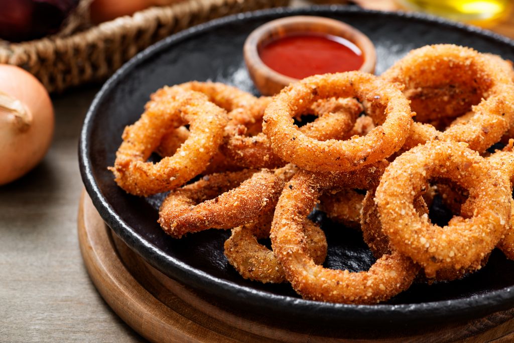 Σπιτικά τραγανά onion rings