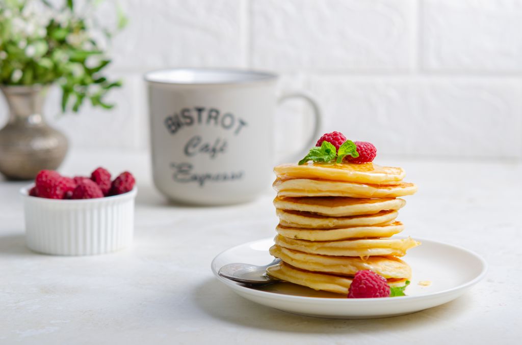 Για πρωινό: Pancakes με μέλι ή μπανάνα