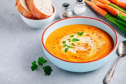 Σούπα καρότο με τζίντζερ