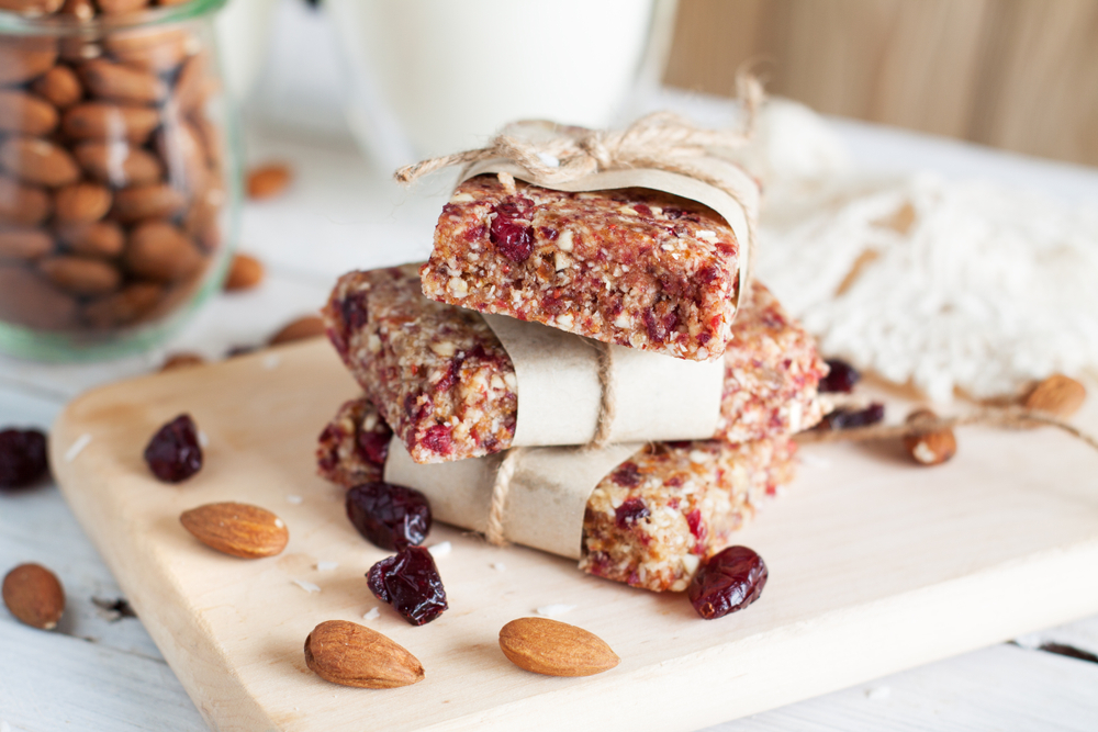 Energy bars με blueberry και αμύγδαλο