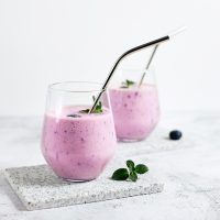 Αντιοξειδωτικό smoothie με blueberries και λεμόνι