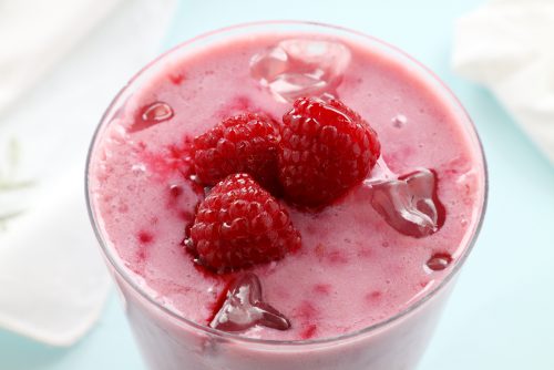 Smoothie με μήλο και raspberries