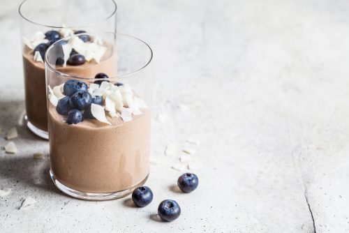 Smoothie μύρτιλο, κεράσι – mocha