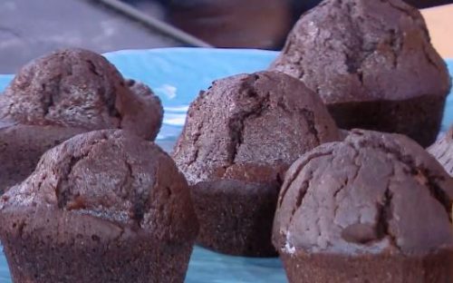 Νηστίσιμα muffins με μαύρη σοκολάτα