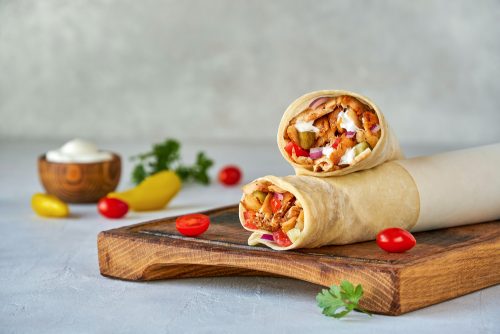 Αραβική πίτα με κοτόπουλο