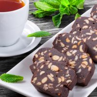 Μωσαϊκό με ξερά σύκα και αμύγδαλα