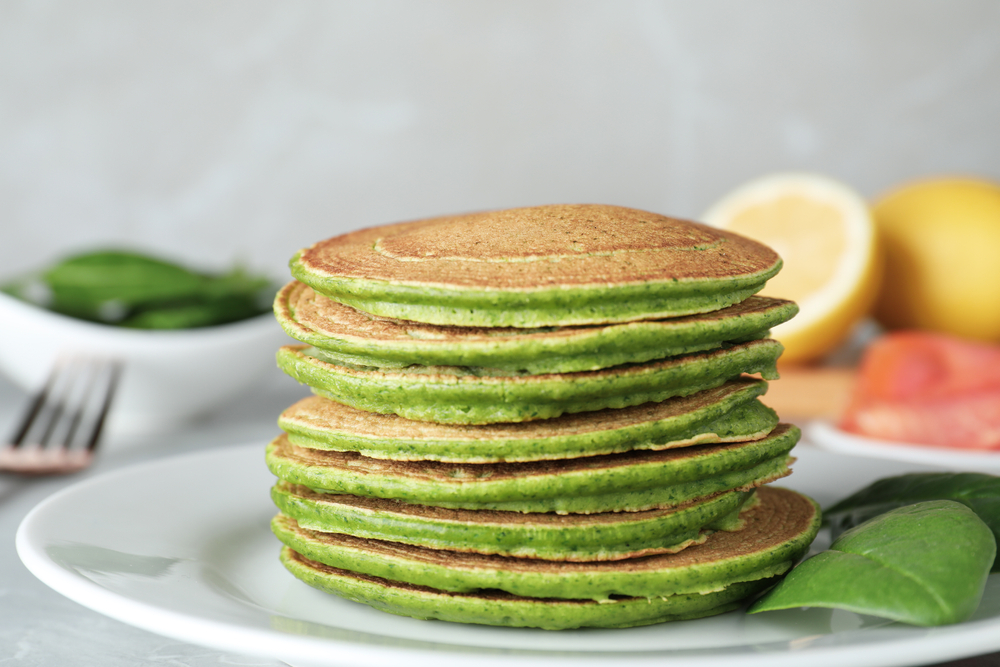 Πράσινα pancakes