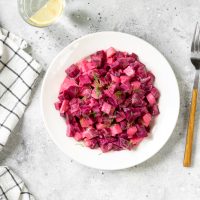 Παντζαροσαλάτα με μήλο