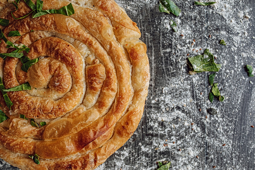 Χορτόπιτα με ανθότυρο