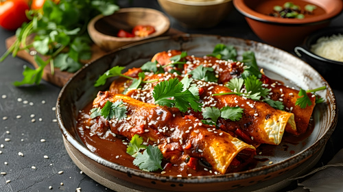 Πικάντικα enchiladas με κοτόπουλο