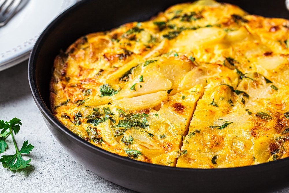 Τυρένια φριτάτα με πατάτα