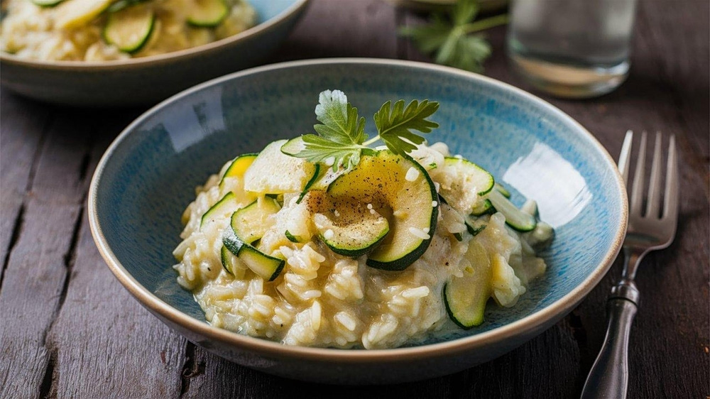 Ριζότο με κολοκυθάκια