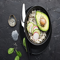 Μπολ ρυζιού με αβοκάντο