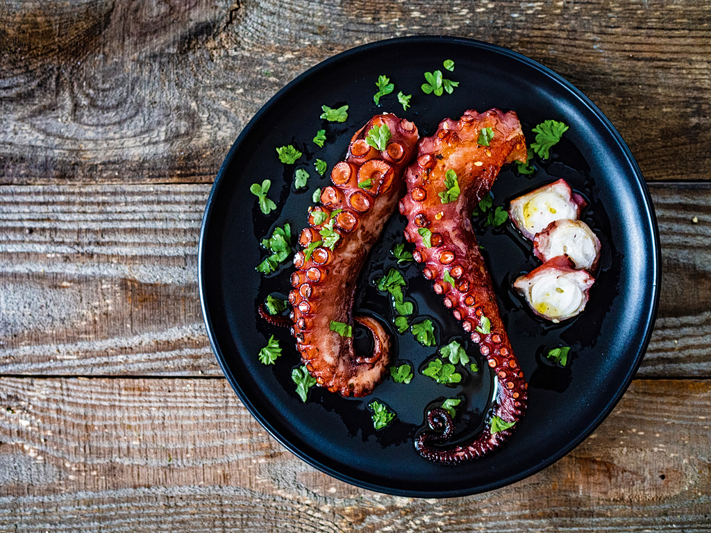 Τρυφερό ξιδάτο χταπόδι