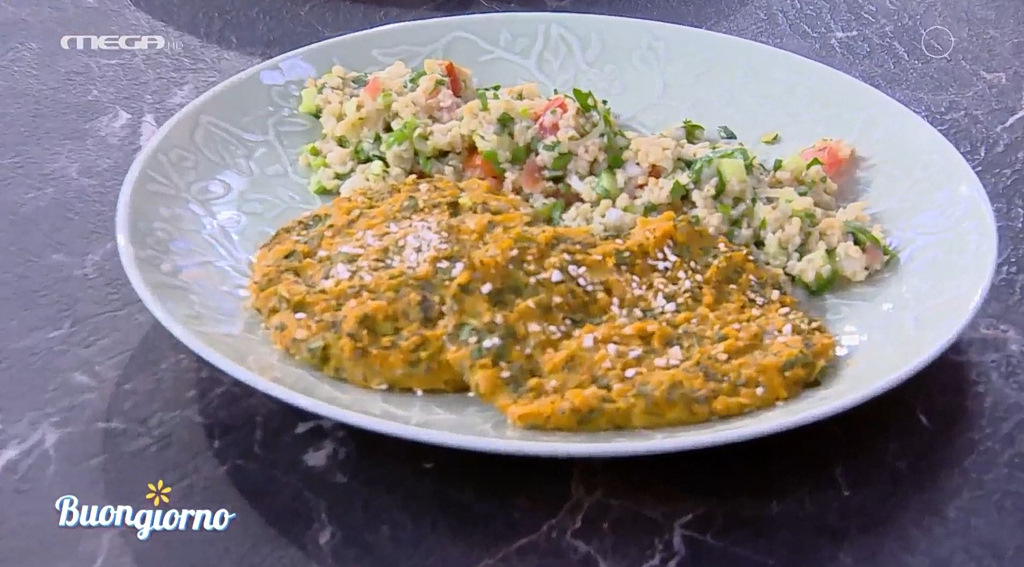 Μπιφτέκια λαχανικών με βρόμη