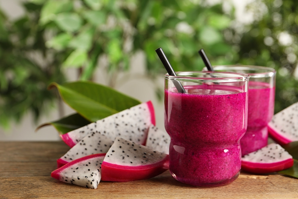 Pink dragon smoothie έτοιμο σε 1 λεπτό