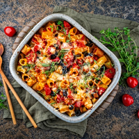 Ζυμαρικά φούρνου με λαχανικά