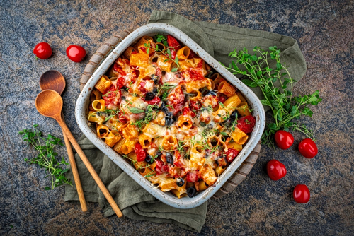 Ζυμαρικά φούρνου με λαχανικά