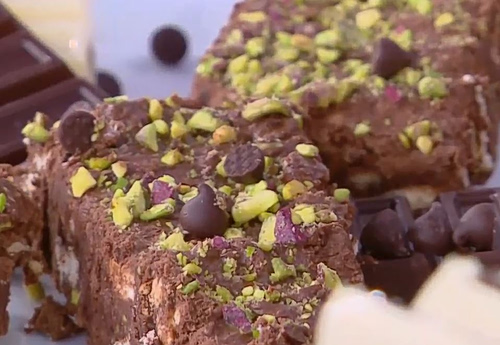 Μωσαϊκό σοκολάτας με φιστίκι