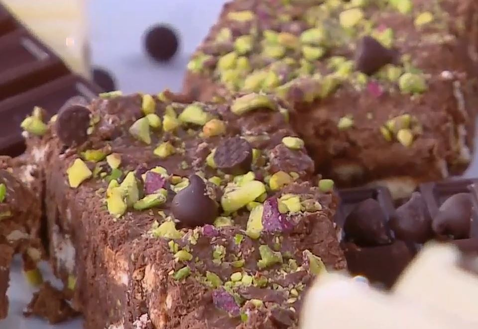 Μωσαϊκό σοκολάτας με φιστίκι