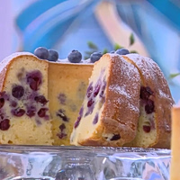 Κέικ λεμόνι με blueberries