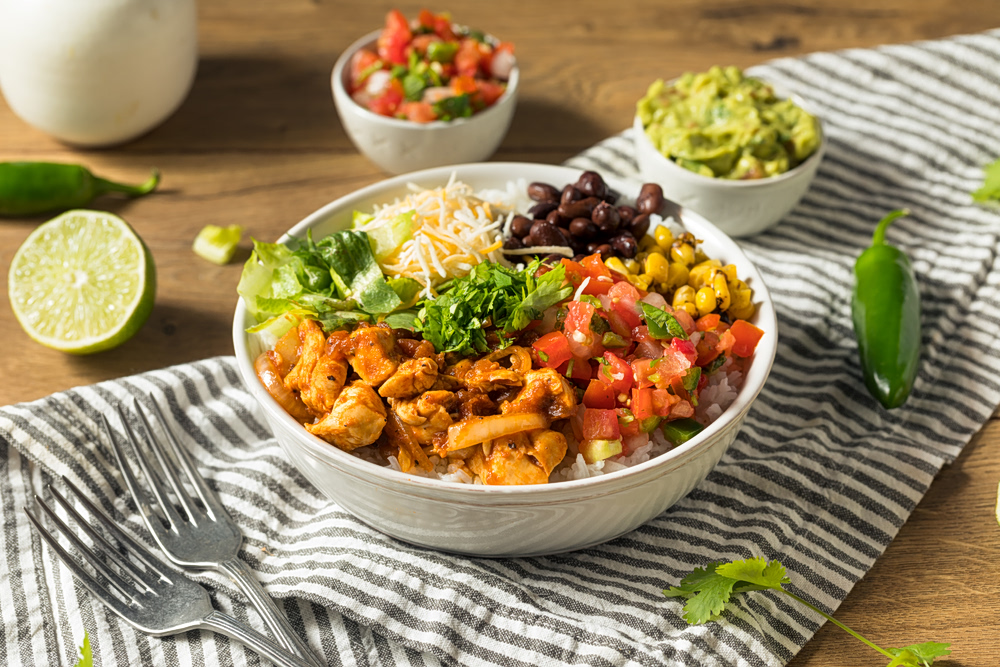 Fajitas με κοτόπουλο